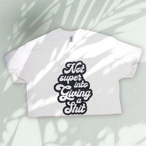 “Not super into giving a shi*” HANDMADE TEE